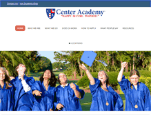 Tablet Screenshot of centeracademy.com